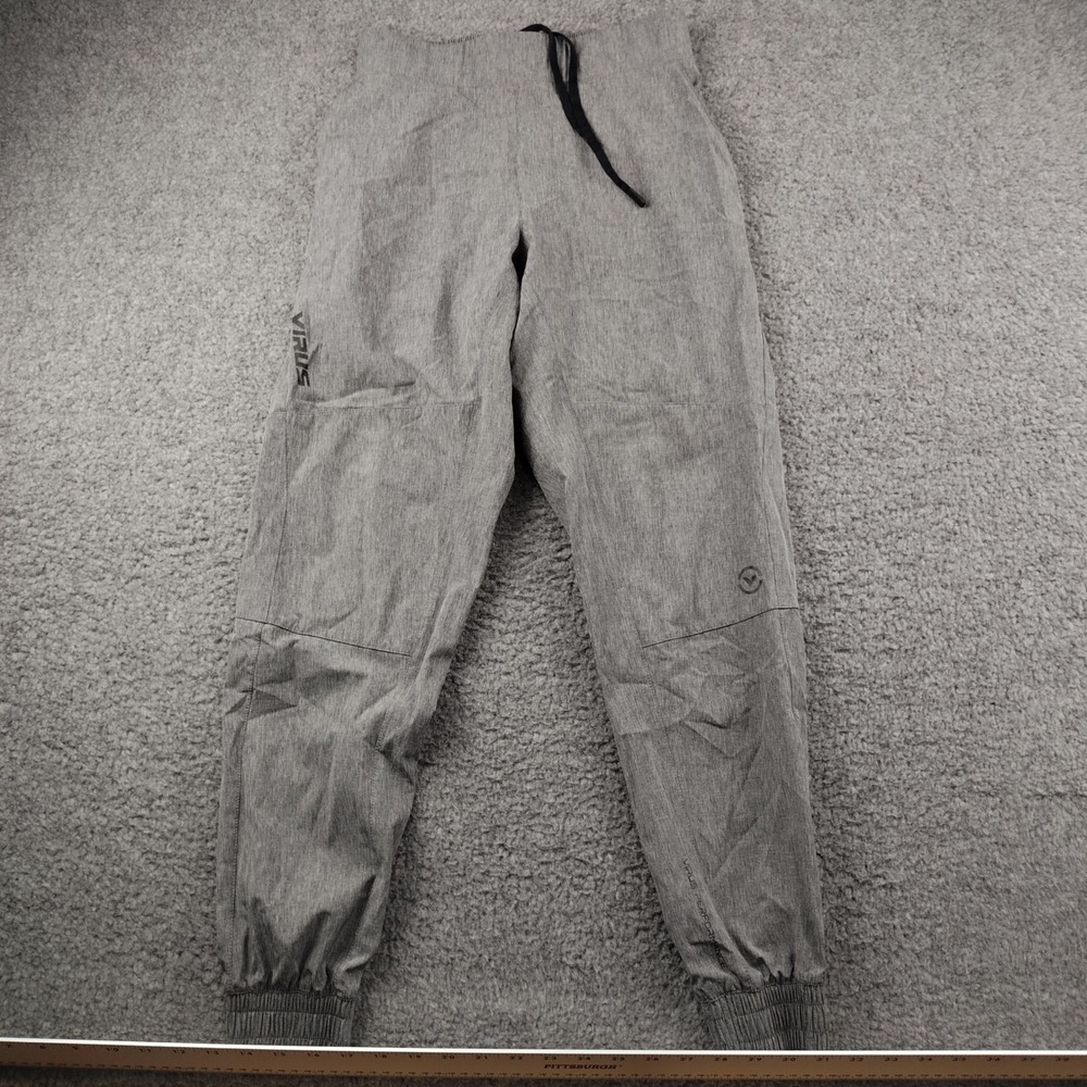 Virus Joggers Mens Small Triwire Heathered Grey Training Athletic EUC